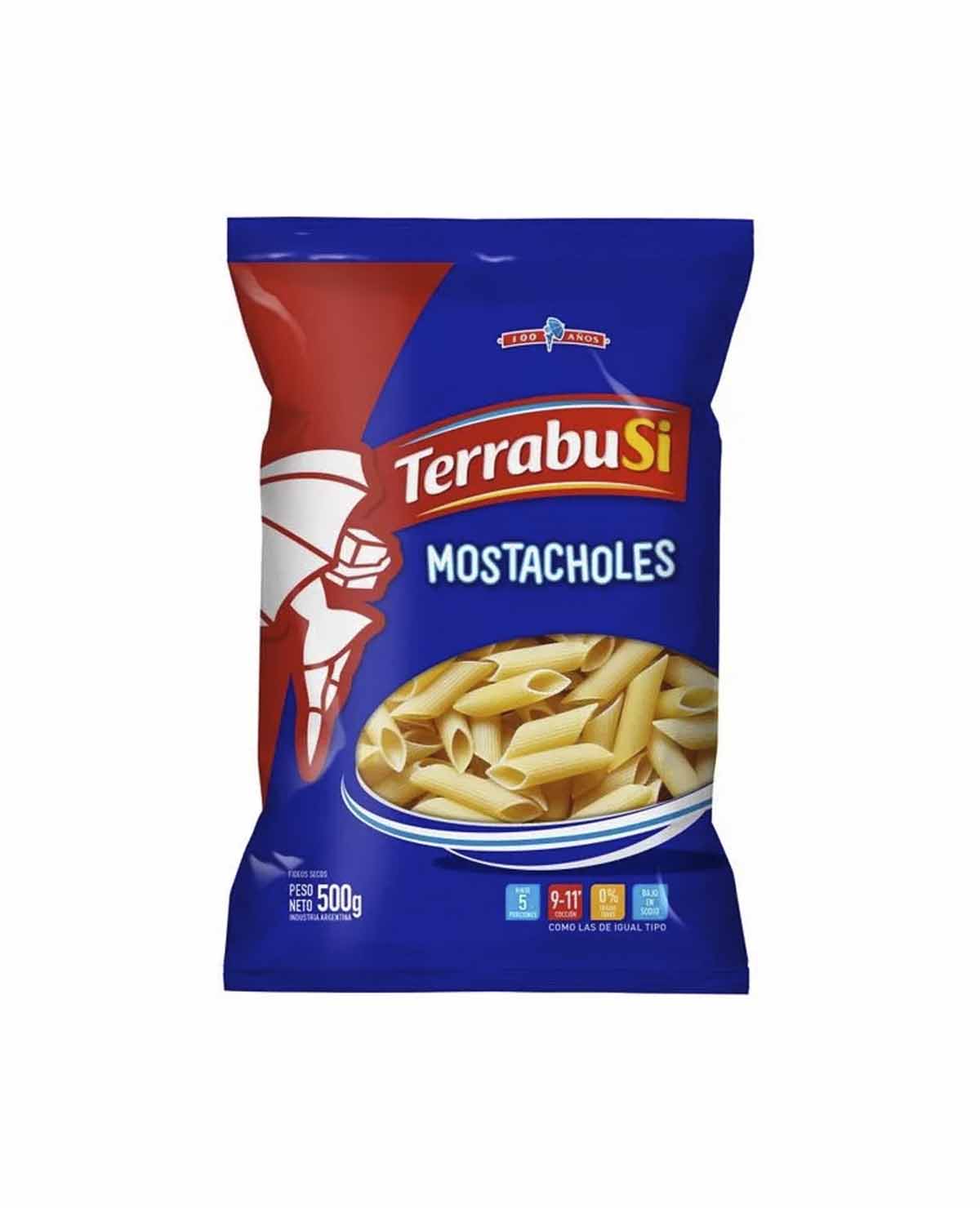Fideos Terrabusi Mostachol x 500 Gr